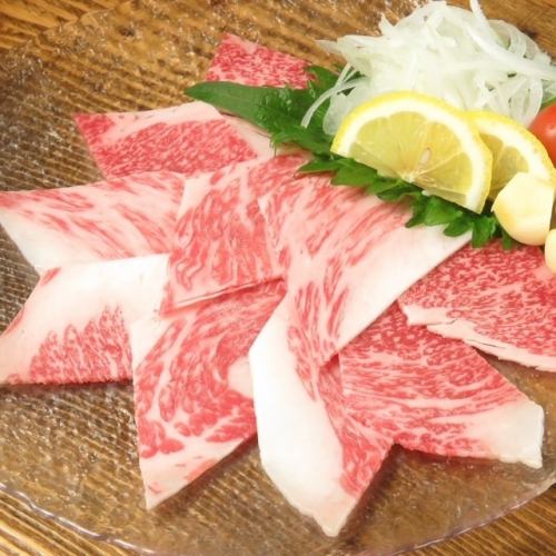 Premium Wagyu beef sashimi