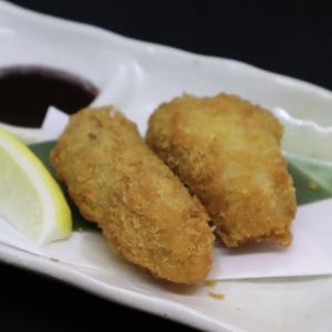 2 fried oysters from Hiroshima