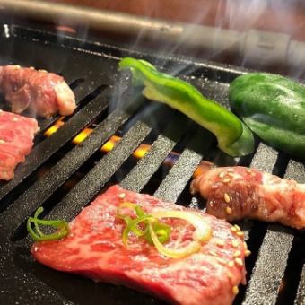 3H飲み放題付き★【肉好き女子会コース】和牛ユッケや厳選肉など全14品5000円