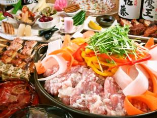 【季節野菜のセイロ蒸し 10品コース】120分飲み放題付5500円