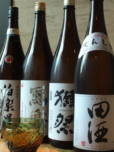 田酒や獺祭などの厳選日本酒多数！