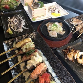 【歓送迎会に！】生ビールもOK！北海道礼文産真ほっけ&焼鳥など10品2時間飲み放題付6050円(税込)