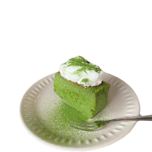 抹茶のバスクチーズケーキ