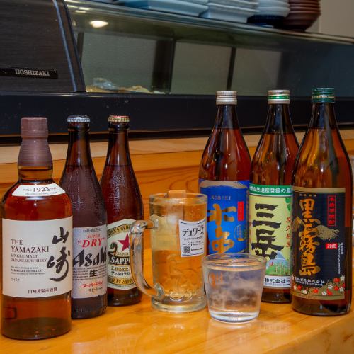We offer a drink that goes perfectly with the finest yakitori and other a la carte dishes.