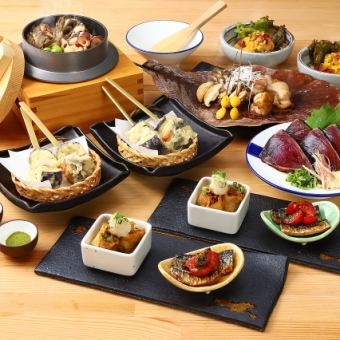 9月29日起【龍神丸的派對套餐】秋季夜來祭套餐，共6道菜，3,850日圓（含稅）