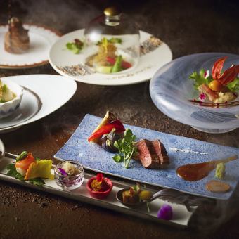 【11월・12월 점심】~일본식 프렌치 회석~준<JYUN> 일본식 재료로 예술적인 아름다움과 새로움을 느낀다