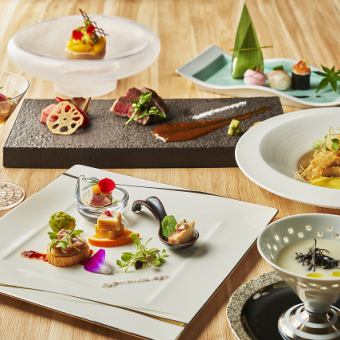 【忘年会におすすめ！】～和風フレンチ会席～ 滴<SHIZUKU> +2,700円で2時間飲み放題追加可能