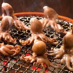 イイダコの七輪焼き