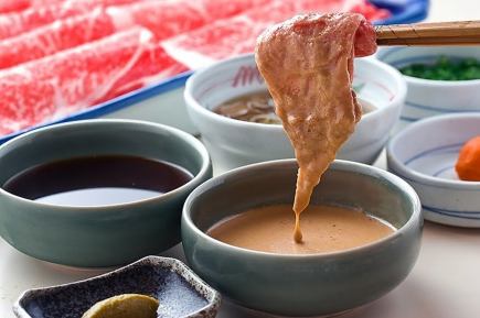 【しゃぶしゃぶ】 国産牛リブロース三種 食べ放題としゃぶ禅のおもてなし