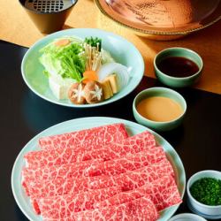 黒毛和牛赤身肉一皿としゃぶ禅のおもてなし【しゃぶしゃぶ又はすき焼き】