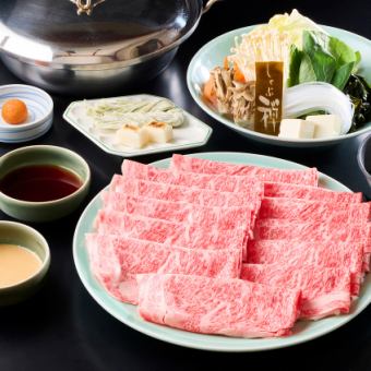 【しゃぶしゃぶ】　黒毛和牛肩ロース三種　食べ放題としゃぶ禅のおもてなし
