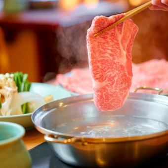 【しゃぶしゃぶ】 黒毛和牛サーロイン三種　食べ放題としゃぶ禅のおもてなし
