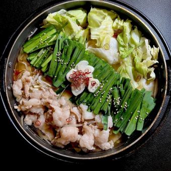 【忘新年会におすすめ！鍋付きコース】4000円　料理7品　2H飲み放題付き(ビール＋５００円)