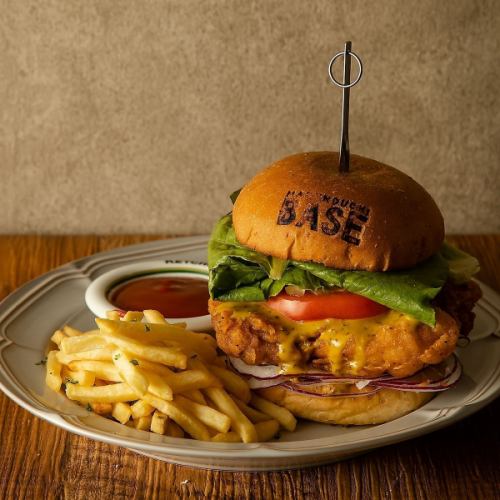 fried chicken burger