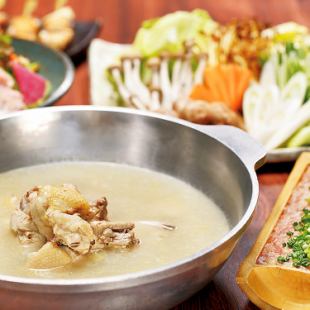 Special plan ☆ [Hakata chicken mizutaki hot pot special course] <7 dishes in total> 5,000 yen including all-you-can-drink