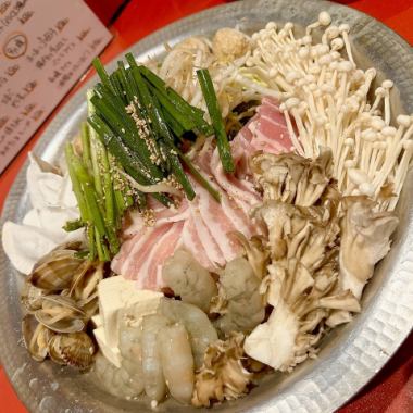 【120分飲み放題】ちゃんこ鍋コース◆前菜から〆まで全5品！4500円(税込)