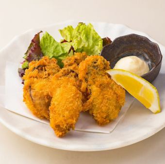 [Hiroshima Prefecture] Large fried oysters (4 pieces)