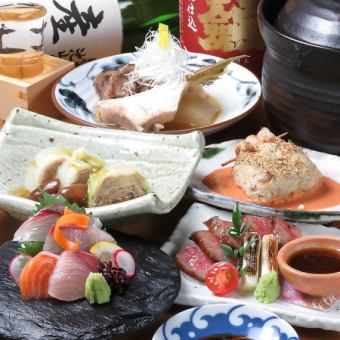 《お料理個別盛り》【7月・8月限定】7500円⇒7000円コース「全14品2H飲放付日本酒13種」