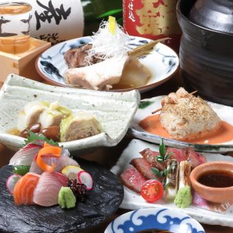 《お料理個別盛り》【7月・8月限定】7500円⇒7000円コース「全14品2H飲放付日本酒13種」