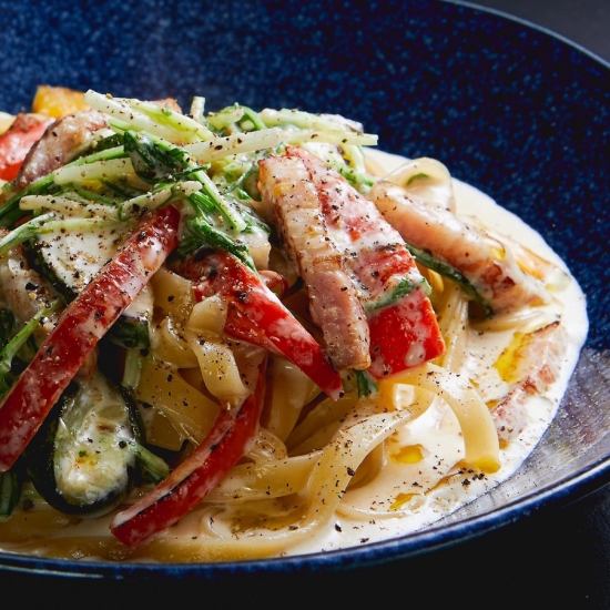 自家製生地のタコスやパスタ等、キッズメニューも充実で家族歓迎