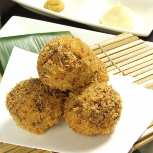 Special minced meat cutlet with Japanese black beef