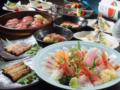 [For luxurious parties] 2.5 hours of all-you-can-drink! Shiki no Kura special course using high-quality ingredients such as Japanese black beef and golden-eyed snapper for 7,500 yen