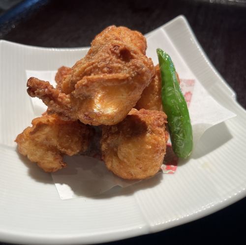 Fried monkfish