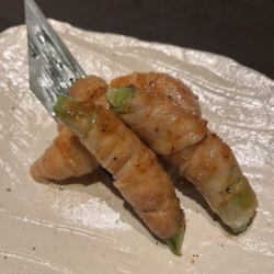 スナップエンドウと新玉葱の豚肉巻き