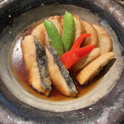 鰆と春野菜の揚げ浸し