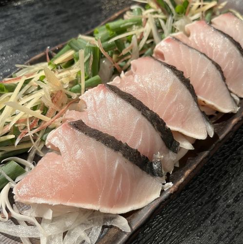 Seared Spanish mackerel with ponzu sauce