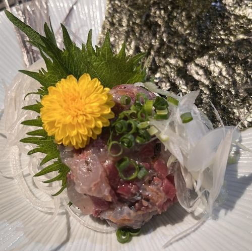 Flying fish with plum sauce