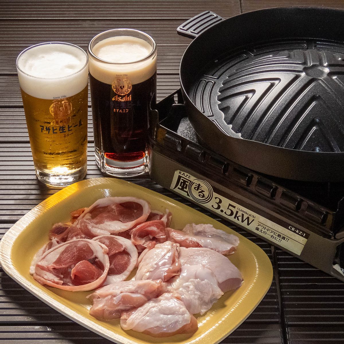 ボリュームたっぷりの食べ飲み放題付きBBQコースで盛り上がる♪