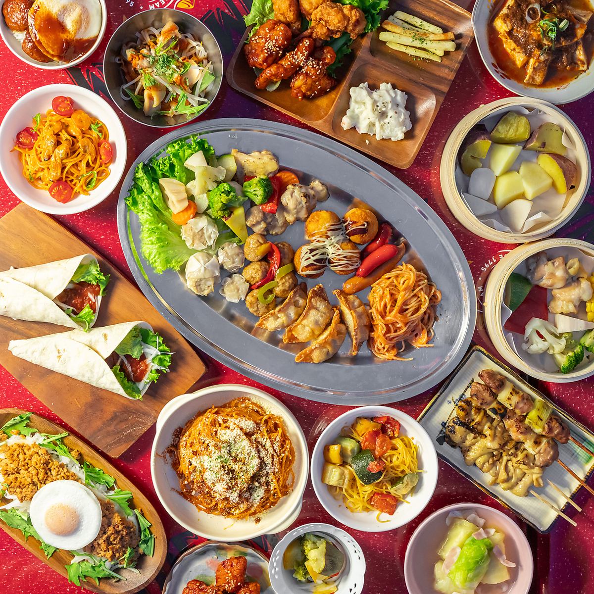 食べて！飲んで！『WorldwideFoodバイキング』120分食べ飲み放題