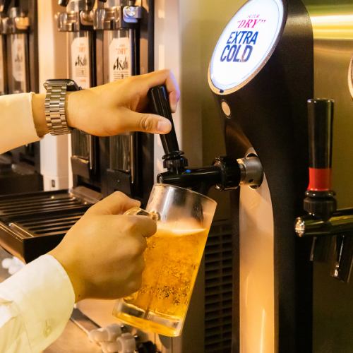 キレ味鋭いスーパードライと多彩なビール体験を◎