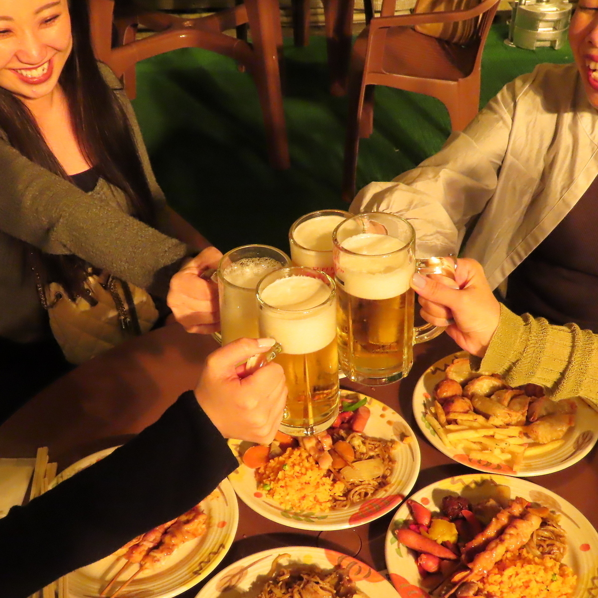 最大300名収容可能。ビアガーデンで貸切パーティーしませんか？