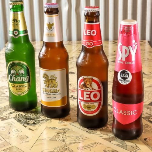 本場のタイビールで乾杯♪