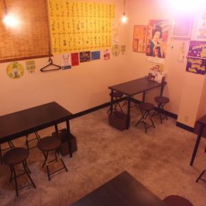 The table seats separated by the wall are semi-private room spaces that can be used by a large number of people! Even up to 24 people can enjoy the private room space without worrying about the surroundings ♪