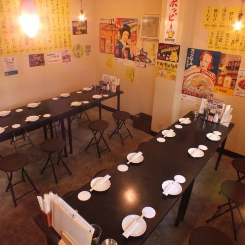 The semi-private room space can also be used for parties♪