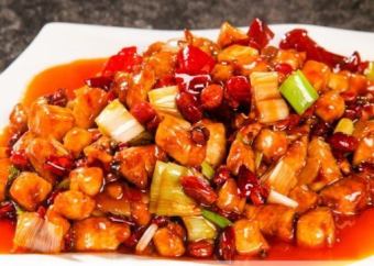 Stir-fried Chicken with Chinese Miso / Stir-fried Chicken with Authentic Szechuan Sauce