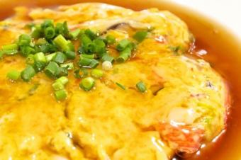 广式蟹丸 / 炒豆芽和鸡蛋