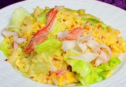 Anki Fried Rice with Seafood/Fried Shrimp Rice/Crab Fried Rice with Lettuce
