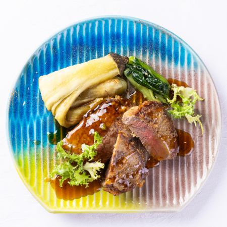 オ－ストラリア産牛ランプの和風ストロングステーキ　セット