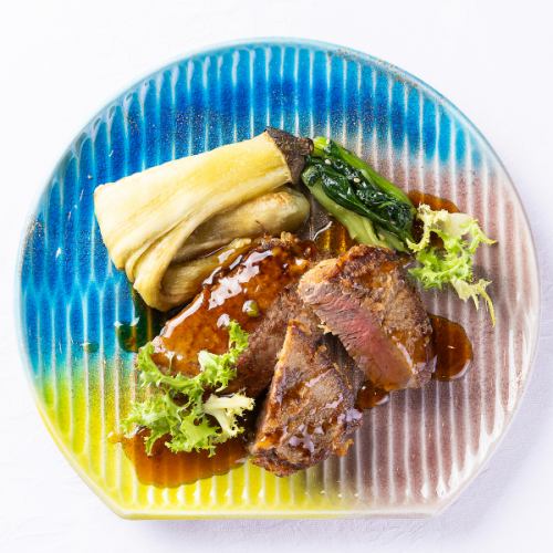 オ－ストラリア産牛ランプの和風ストロングステーキ　セット