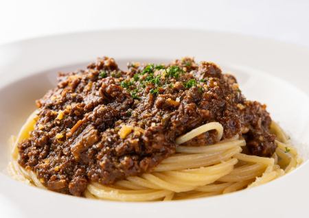 ポルチ-ニ茸と牛ひき肉のボロネ-ゼスパゲティ セット