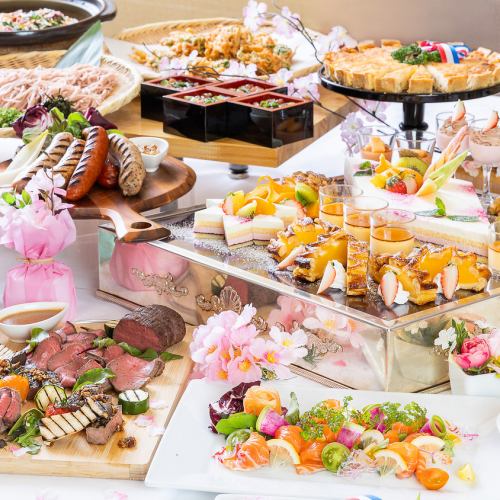 【3/26,27,28,29・4/2，3，4，5の8日間限定開催】桜ランチチブッフェ（90分制）