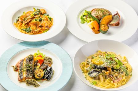 【パスタは+100円で大盛りも承ります。】