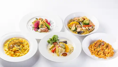 【パスタは+100円で大盛りも承ります。】