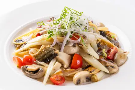 さんまのスモ－クと焼きねぎのオイルパスタ  セット