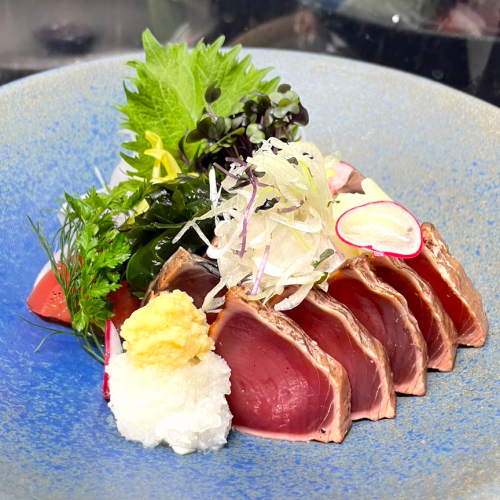 Straw-grilled bonito tataki
