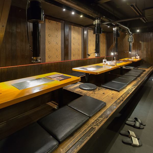 The horigotatsu tatami room can be used by 2 to 24 people!! All-you-can-eat yakiniku at the relaxing horigotatsu seats ♪ All kinds of parties such as company banquets, drinking parties with friends, girls' parties, etc. are welcome! All-you-can-eat domestic beef is also available. There are also courses♪